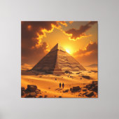 Geheimnisse der Pyramiden – Zeitlose Monumente des Leinwanddruck (Vorderseite)