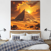 Geheimnisse der Pyramiden – Zeitlose Monumente des Leinwanddruck (Insitu (Schlafzimmer))