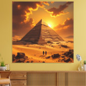 Geheimnisse der Pyramiden – Zeitlose Monumente des Leinwanddruck (Insitu (Wohnzimmer))