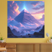 Geheimnisse der Pyramiden – Zeitlose Monumente des Leinwanddruck (Insitu (Wohnzimmer))