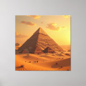 Geheimnisse der Pyramiden – Zeitlose Monumente des Leinwanddruck (Vorderseite)