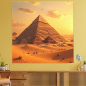 Geheimnisse der Pyramiden – Zeitlose Monumente des Leinwanddruck (Insitu (Wohnzimmer))