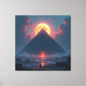 Geheimnisse der Pyramiden – Zeitlose Monumente des Leinwanddruck (Vorderseite)