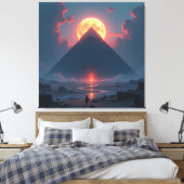 Geheimnisse der Pyramiden – Zeitlose Monumente des Leinwanddruck (Insitu (Schlafzimmer))