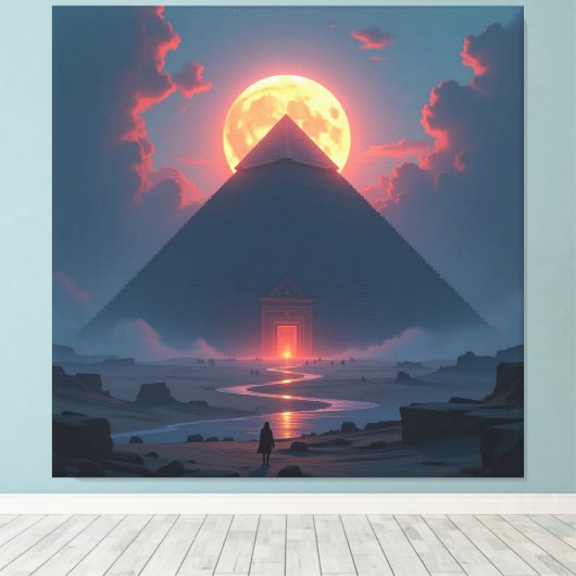 Geheimnisse der Pyramiden – Zeitlose Monumente des Leinwanddruck (Insitu (Holzboden))
