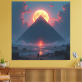 Geheimnisse der Pyramiden – Zeitlose Monumente des Leinwanddruck (Insitu (Wohnzimmer))