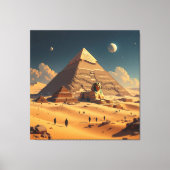 Geheimnisse der Pyramiden – Zeitlose Monumente des Leinwanddruck (Vorderseite)