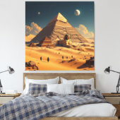 Geheimnisse der Pyramiden – Zeitlose Monumente des Leinwanddruck (Insitu (Schlafzimmer))