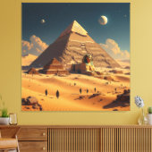 Geheimnisse der Pyramiden – Zeitlose Monumente des Leinwanddruck (Insitu (Wohnzimmer))