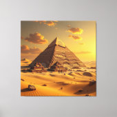 Geheimnisse der Pyramiden – Zeitlose Monumente des Leinwanddruck (Vorderseite)