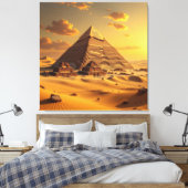Geheimnisse der Pyramiden – Zeitlose Monumente des Leinwanddruck (Insitu (Schlafzimmer))