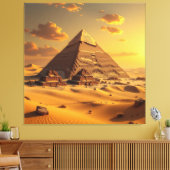 Geheimnisse der Pyramiden – Zeitlose Monumente des Leinwanddruck (Insitu (Wohnzimmer))
