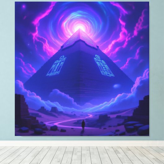 Geheimnisse der Pyramiden – Zeitlose Monumente des Leinwanddruck (Insitu (Holzboden))