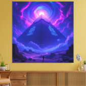 Geheimnisse der Pyramiden – Zeitlose Monumente des Leinwanddruck (Insitu (Wohnzimmer))