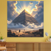 Geheimnisse der Pyramiden – Zeitlose Monumente des Leinwanddruck (Insitu (Wohnzimmer))