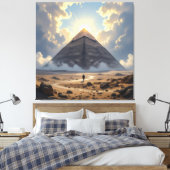 Geheimnisse der Pyramiden – Zeitlose Monumente des Leinwanddruck (Insitu (Schlafzimmer))