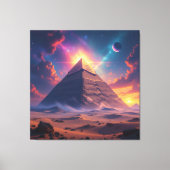 Geheimnisse der Pyramiden – Zeitlose Monumente des Leinwanddruck (Vorderseite)