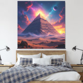 Geheimnisse der Pyramiden – Zeitlose Monumente des Leinwanddruck (Insitu (Schlafzimmer))
