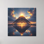 Geheimnisse der Pyramiden – Zeitlose Monumente des Leinwanddruck (Vorderseite)