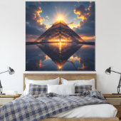 Geheimnisse der Pyramiden – Zeitlose Monumente des Leinwanddruck (Insitu (Schlafzimmer))