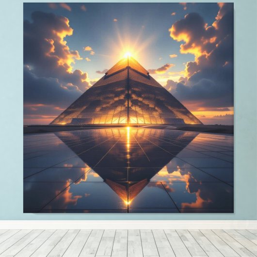 Geheimnisse der Pyramiden – Zeitlose Monumente des Leinwanddruck (Insitu (Holzboden))