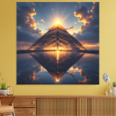 Geheimnisse der Pyramiden – Zeitlose Monumente des Leinwanddruck (Insitu (Wohnzimmer))