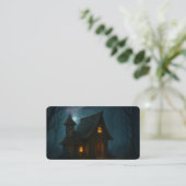 Geheimnisse des Hexenhauses im Lesezeichen des Wal Visitenkarte (Stehend Vorderseite)