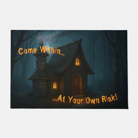 Geheimnisse des Hexenhauses im Wald Fußmatte (Vorderseite)
