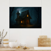 Geheimnisse des Hexenhauses im Wald Poster (Küche)