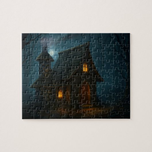 Geheimnisse des Hexenhauses im Wald Puzzle (Horizontal)