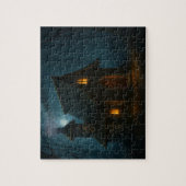 Geheimnisse des Hexenhauses im Wald Puzzle (Vertikal)