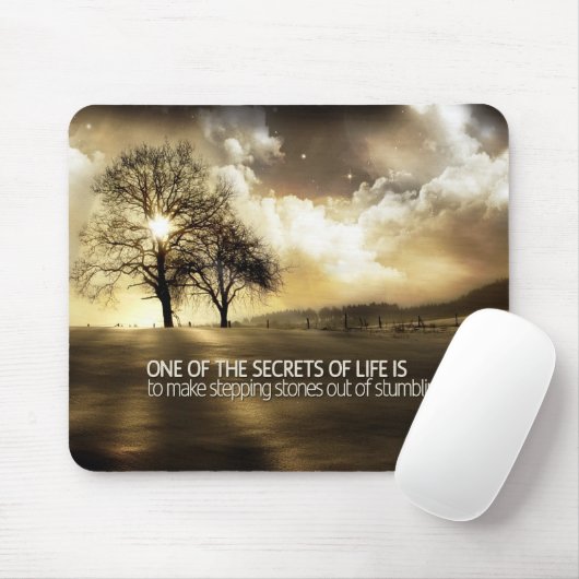 Geheimnisse des Lebens motivierend Mousepad (Mit Mouse)