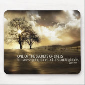 Geheimnisse des Lebens motivierend Mousepad (Vorne)