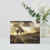 Geheimnisse des Motivierend Lebens Postkarte (Stehend Vorderseite)