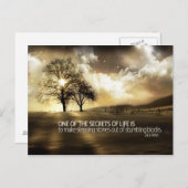 Geheimnisse des Motivierend Lebens Postkarte (Vorne/Hinten)