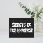 Geheimnisse des Universums Postkarte (Stehend Vorderseite)