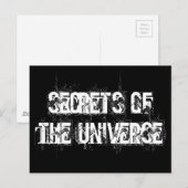 Geheimnisse des Universums Postkarte (Vorne/Hinten)