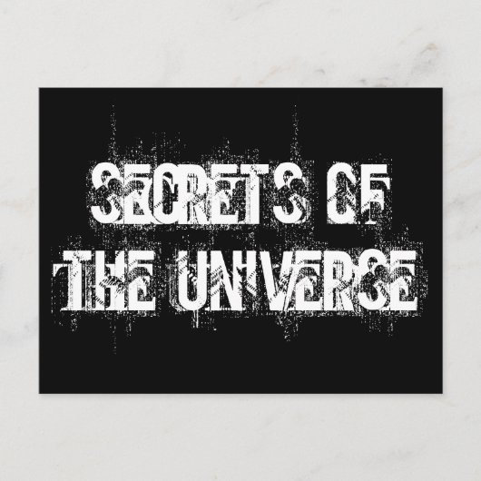 Geheimnisse des Universums Postkarte (Vorderseite)