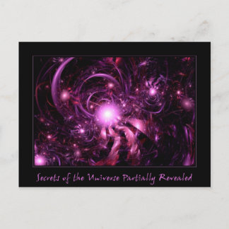 Geheimnisse des Universums teilweise aufgedeckt Postkarte
