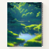 Geheimnisse des versteckten Waldteichs Notizblock (Rückseite)