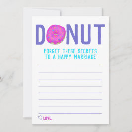 Geheimnisse einer glücklichen Hochzeitsratenkarte