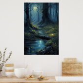 Geheimnisse eines alten Waldes Poster (Küche)