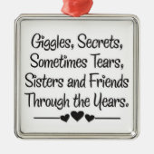 **GEHEIMNISSE GEMEINSAM** SISTER ORMANENT ORNAMENT AUS METALL (Vorne)