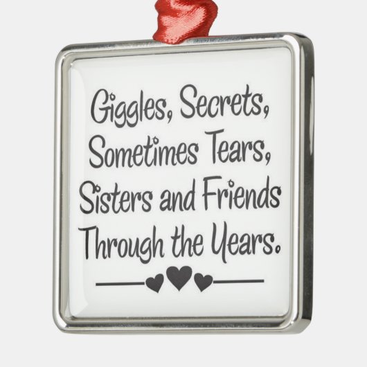 **GEHEIMNISSE GEMEINSAM** SISTER ORMANENT ORNAMENT AUS METALL (Links)