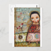 Geheimnisse Postkarte (Vorne/Hinten)