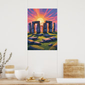 Geheimnisse von Stonehenge Poster (Küche)