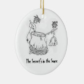 Geheimnisses in der Soße Keramik Ornament (Rechts)