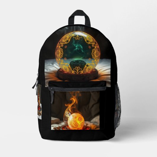 Geheimnisvolle Dracheneier – Ursprung des Feuers Bedruckter Rucksack (Vorderseite)