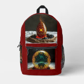 Geheimnisvolle Dracheneier – Ursprung des Feuers Bedruckter Rucksack (Vorderseite)