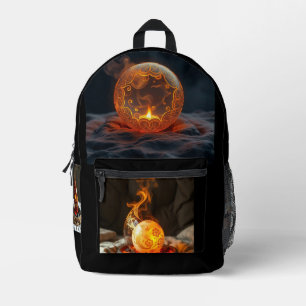 Geheimnisvolle Dracheneier – Ursprung des Feuers Bedruckter Rucksack